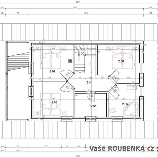 Roubenka 3 na klíč - podkroví