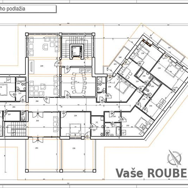 Projekt srubového domu 7 - podkroví